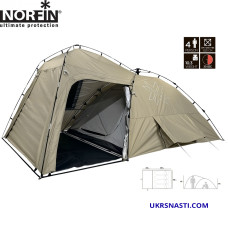 Палатка кемпинговая четырёхместная Norfin Pollan 4 NF